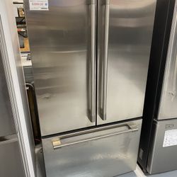 GE Monogram Stainless Steel 23.1 Cu. Ft. Counter Depth French Door Refrigerator 