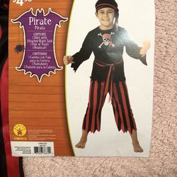 Pirate Costume, Boys Size Medium