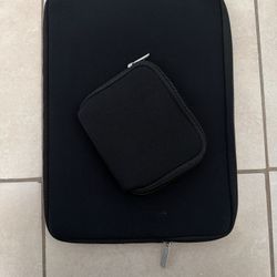 14” Laptop Sleeve + Accessory Pouch — $12 (Great Condition)