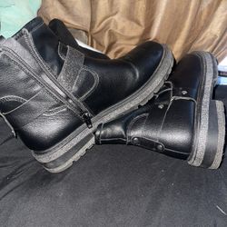 Black Leather Boots