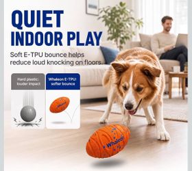Whaleon Interactive Dog Ball – Rechargeable Football Toy