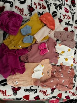 Baby Girl Clothing Bundle with Socks and Hat