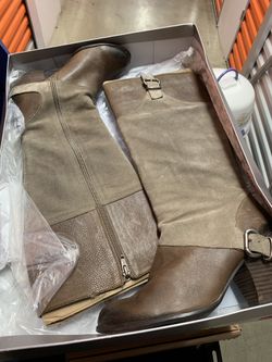 Fergie leather boots