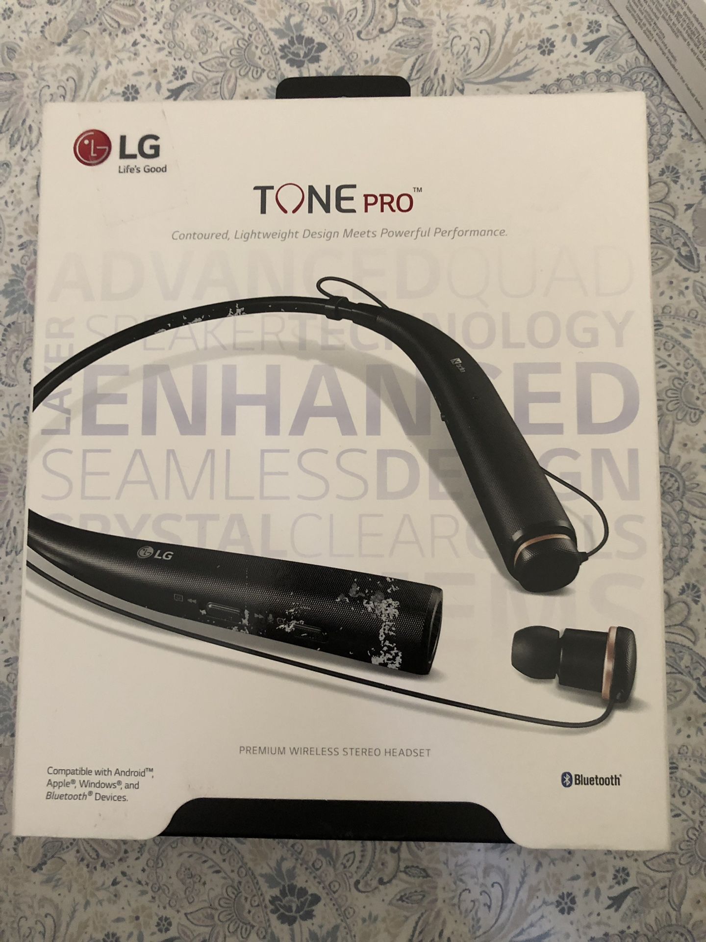 LG Tone Pro wireless headphone- Black