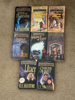 Lot of 8 Forgotten Realms Books Novels