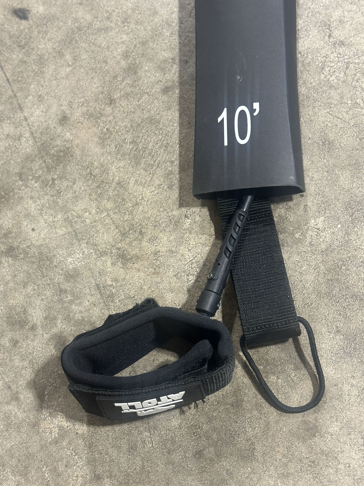 10 Foot Coiled Paddle Board Leash Leg Rope Strap for Surf Board Boogie Board, New