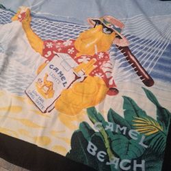 Camel Beach Promo Towel Vintage 90s Cigarette 