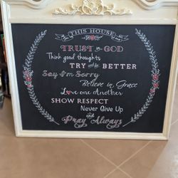 Chalkboard Decor Professionally painted