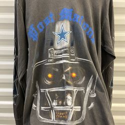 Size Large Post Malone/Dallas Cowboys Long Sleeve Shirt 