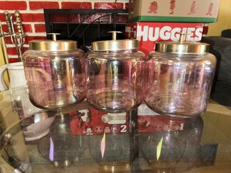 3 Candy Jars (Pink)