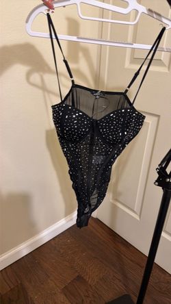 Sheer crystal onsie