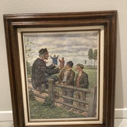 Vintage, Antiques, & Gorgeous Otto Quante Punch & Judy Kasperltheater Lithography Print (1940 Germany)