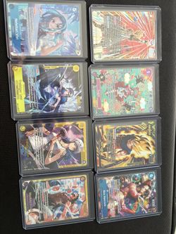 ONE PIECE AND DRAGON BALL TRADING CARD LOT