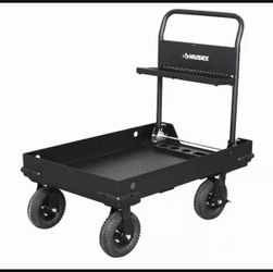Husky 38 in. W All-Terrain Folding Tool Cart