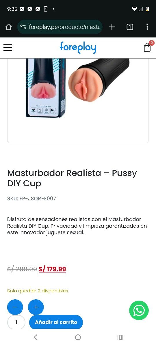 Men's Adult Masturbater Cup Unused And Unopened