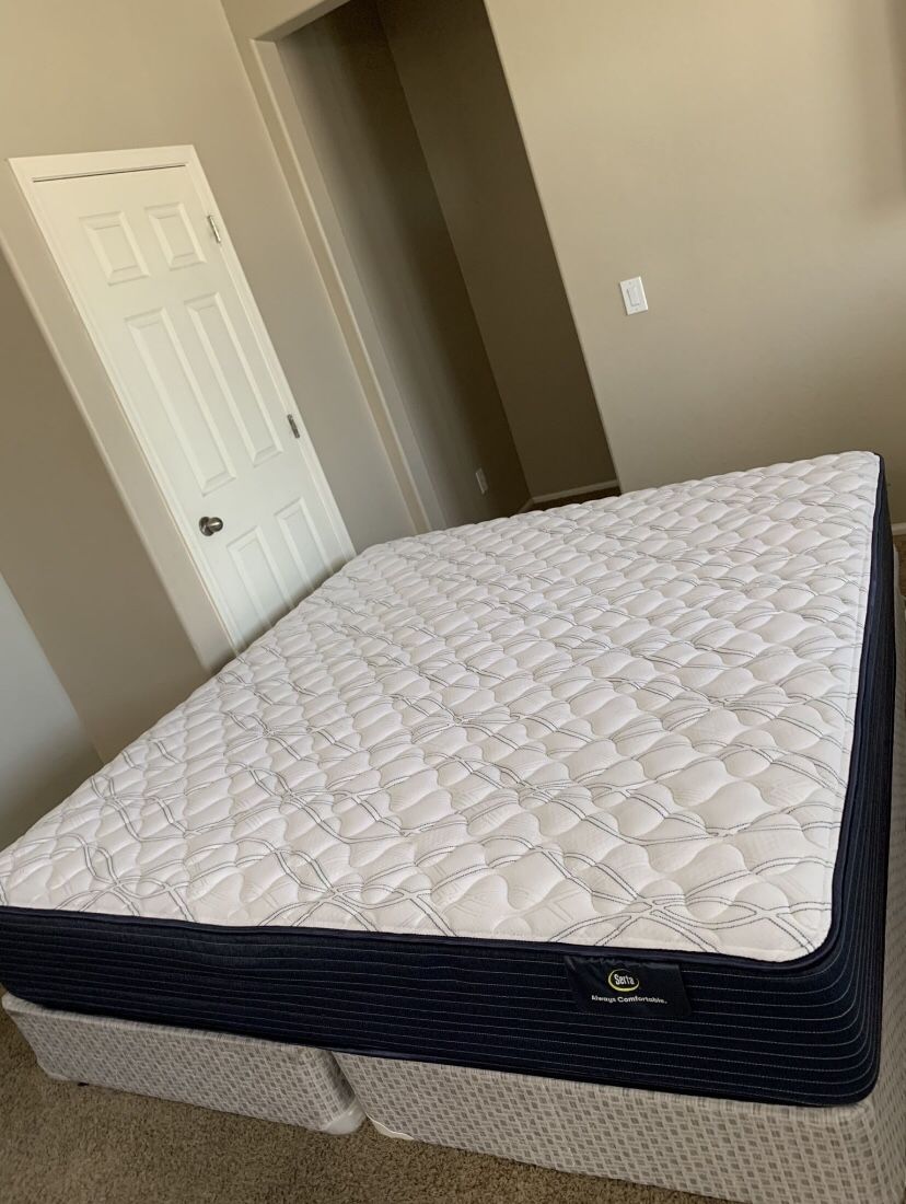 KING SERTA FIRM MATTRESS AND FREE BOX SPRINGS