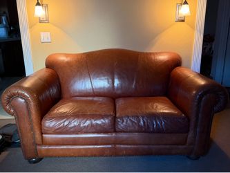 Genuine Leather Loveseat