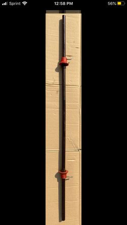 Standard 1” bar also selling weights