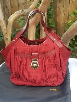 Beautiful Fendi Zucca Chef hobo handbag