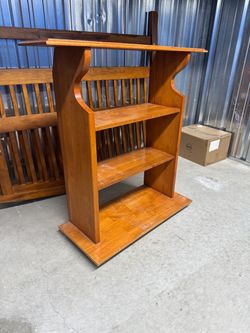 Mobile Wooden Shelves