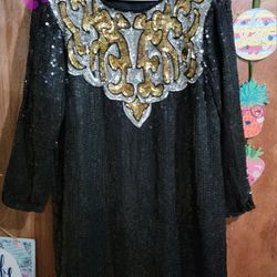 Black And Gold Dress