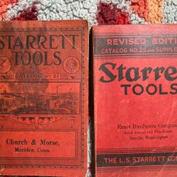 1931 And 1935 Starrett Machinist Tool Catalogs