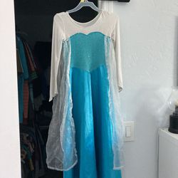 Elsa Frozen Costume Size 6-8