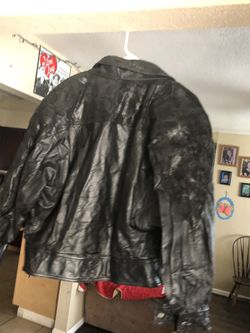 Winlit genuine leather jacket