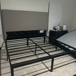 Bed Frame & Head Board (King)