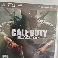 Call Of Duty Black Ops For The PS3. 