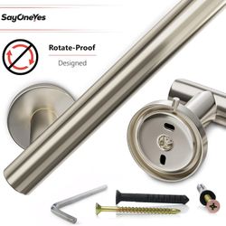 24" Brushed Nickel Towel Bar – SUS304 Stainless Steel E85