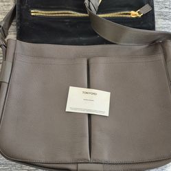Tom Ford Leather Messenger / Shoulder Bag