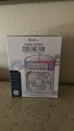 Cooling Fan color changing oil diffuser sprayer new