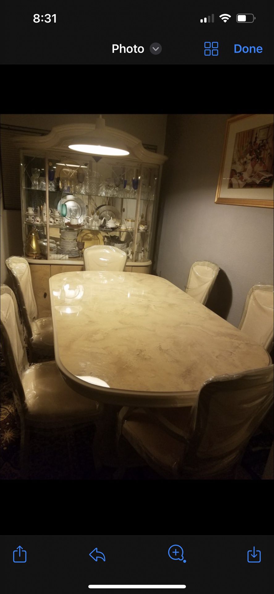 Dinning Set With Cabinet 