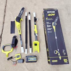 RYOBI 40V 10in Pole Saw KIT