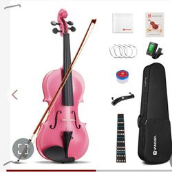 Pink Acoustic 3/4 Violin