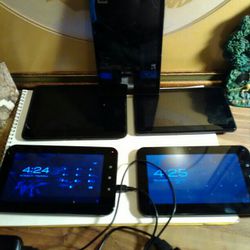 5  I Pads. 2 With Power Cords. 