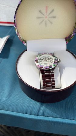 Isaac Mizrahi live ceramic watch