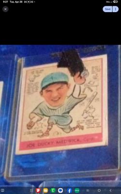 Vintage Original Joe Ducky Medwick Card