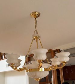 gold color shinychandelier