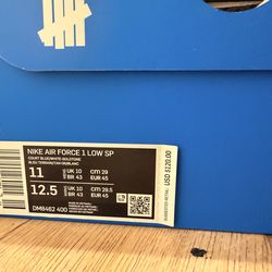 Undefeated Nike Air Force 1 Low SP (8M/9.5W)