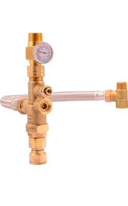 Cash Acme 3/4 Inch Tank Booster Water Heater with Thermostatic Mixing Valve