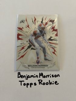 Benjamin Morrison Tampa Bay Buccaneers CB Topps Rookie Card.