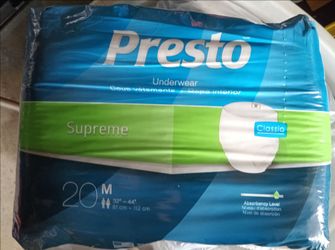 New Presto Adult Diapers (Medium) Please Read Description