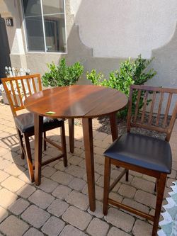 Bistro dining table and 2 chairs