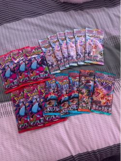 Unopened Japanese pokemon packs