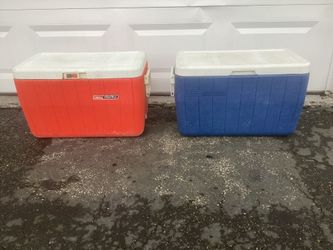 48 quart Coleman cooler, ($10 each, clean and ready to use right now)