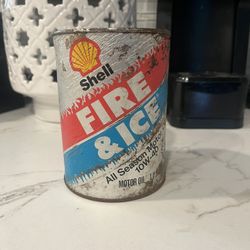 Shell Fire & Ice Motor Oil Can