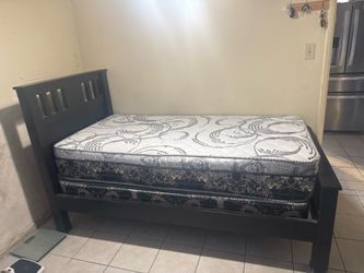 Twin  Bed Frame and Matress