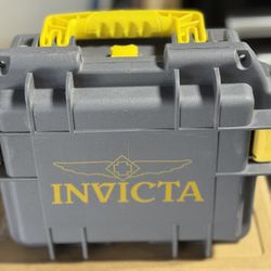 Genuine INVICTA 3-SLOT Collectors Dive Impact Resistant WATCH GRAY CASE EMPTY